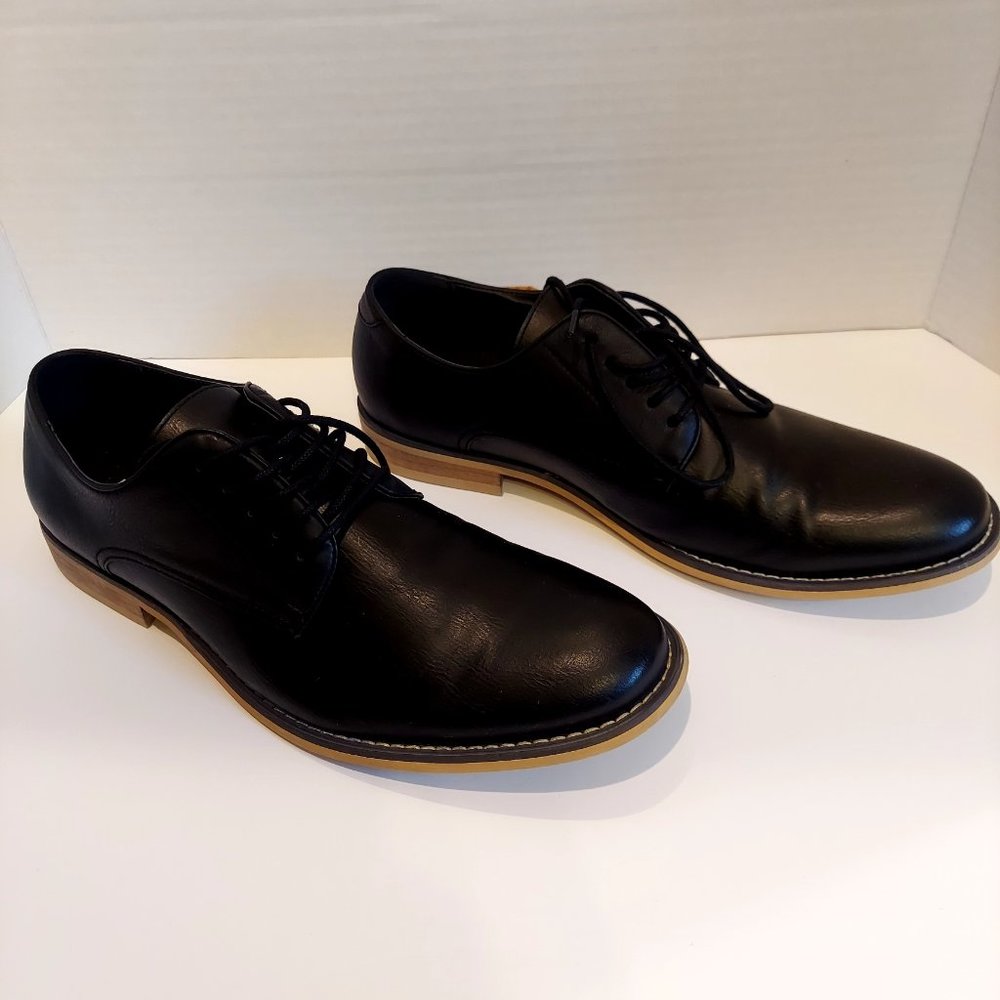 JF J. Ferrar Swartz men's Black Oxford Dress Shoes Size 13 - Picture 4 of 14